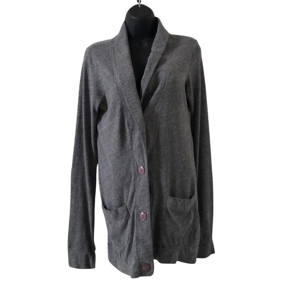 BDG gray button down cardigan sweater‎ sweatshirt women's size L